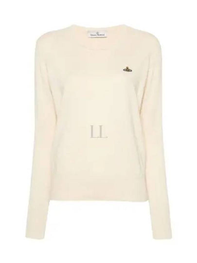 ORB Logo Knit Top White - VIVIENNE WESTWOOD - BALAAN 2