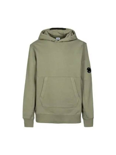 Logo Patch Drawstring Hoodie Green - CP COMPANY - BALAAN 2