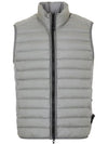 Loom Woven Chambers Recycled Nylon Down TC Vest Grey - STONE ISLAND - BALAAN 3