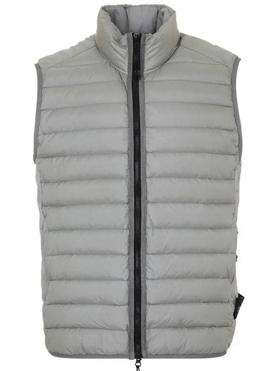 Loom Woven Chambers Recycled Nylon Down TC Vest Grey - STONE ISLAND - BALAAN 2