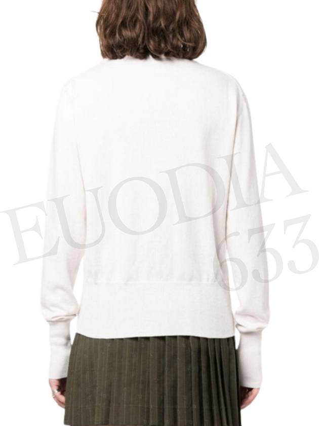 Bea Logo Cardigan Cream - VIVIENNE WESTWOOD - BALAAN 5