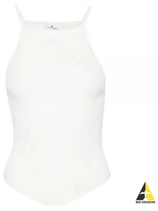 Holistic Ribbed Knit Sleeveless White - COURREGES - BALAAN 2