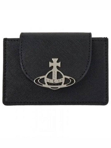 FLAP CARD HOLDER 5402000BW L001N N401 Wrap - VIVIENNE WESTWOOD - BALAAN 1