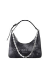 Moon Cut-out Chain Shoulder Bag Black - GIVENCHY - BALAAN 1