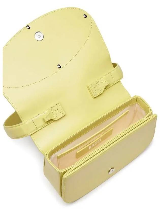 1DR Leather Shoulder Bag Yellow - DIESEL - BALAAN 5