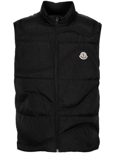 Beidaihe Logo Patch Padded Vest Black - MONCLER - BALAAN 1