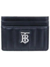 Lola Quilted Card Wallet Black - BURBERRY - BALAAN 2