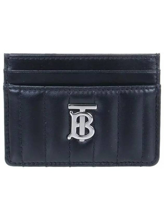 Lola Quilted Card Wallet Black - BURBERRY - BALAAN 2