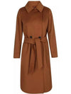 Bcollag Style Wool Single Coat Brown - MAX MARA - BALAAN 1