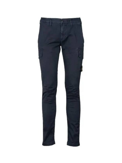 Men's Wappen Patch Cargo Straight Pants Navy - STONE ISLAND - BALAAN 2