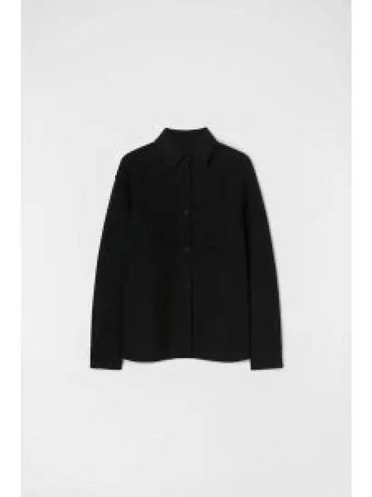 Women's Wool Shirt Jacket Black - JIL SANDER - BALAAN 2