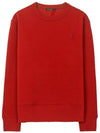 Fairview Face Patch Crew Neck Sweatshirt Red - ACNE STUDIOS - BALAAN 2