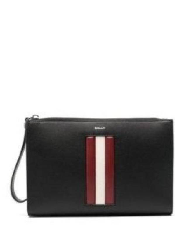 Mythos Leather Clutch Bag Black - BALLY - BALAAN 2