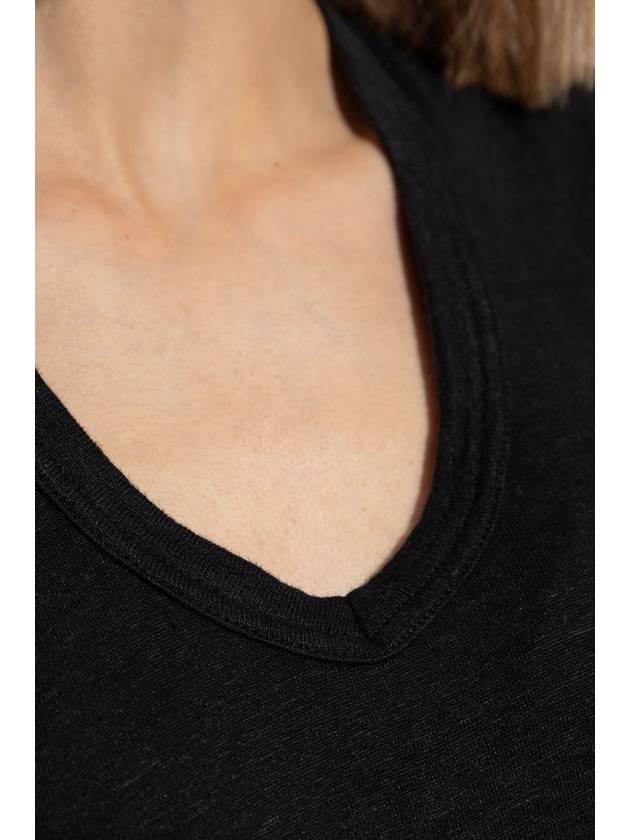 Marant Etoile T-shirt Zankou, Women's, Black - ISABEL MARANT ETOILE - BALAAN 5