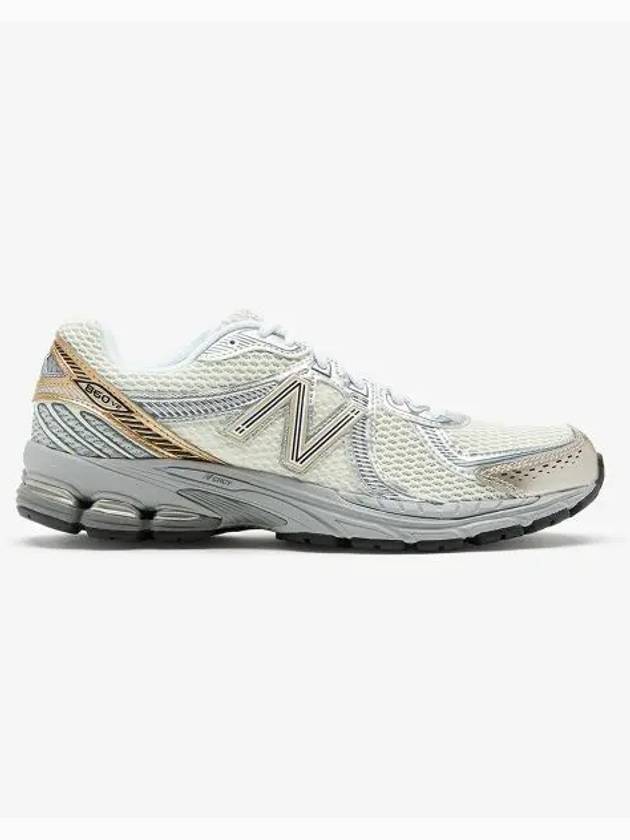 860V2 Goldmetallic Low-Top Sneakers Sea Salt - NEW BALANCE - BALAAN 2