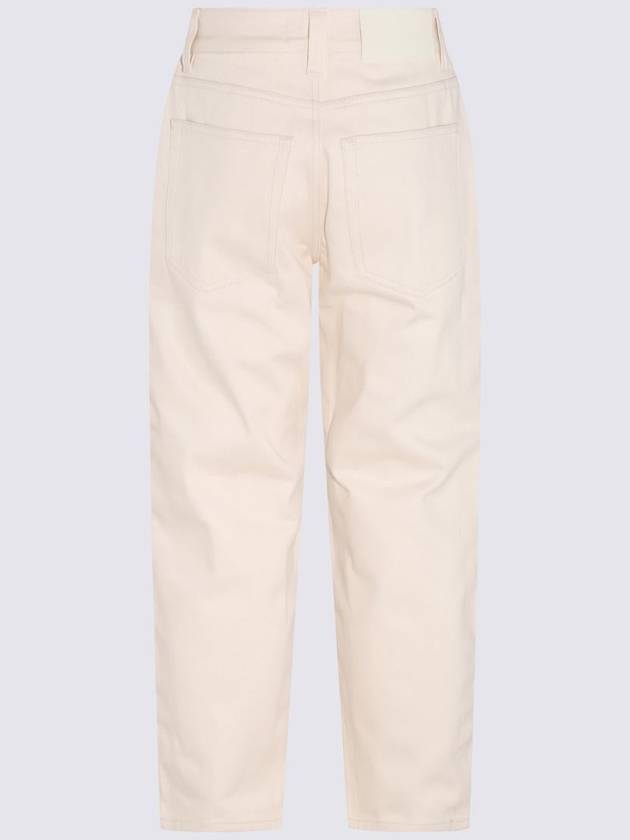 Sunnei Ecru White Stripes Cotton Pants - SUNNEI - BALAAN 2