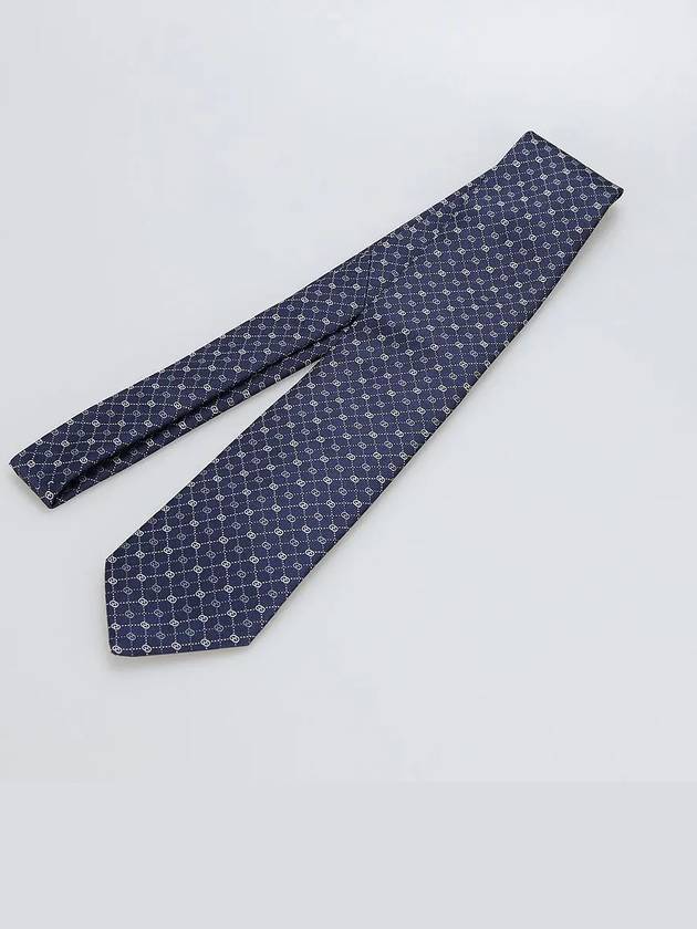 GG silk tie navy 386489 4E002 4078 - GUCCI - BALAAN 6