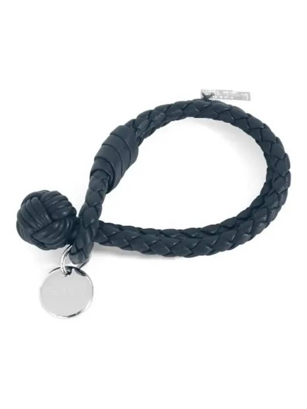 Intrecciato Double Weaving Bracelet Navy - BOTTEGA VENETA - BALAAN 6