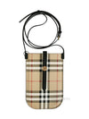 Vintage Check And Strap Phone Case Beige Black - BURBERRY - BALAAN 2
