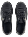 Men's Leather Low Top Sneakers Black - LANVIN - BALAAN 7