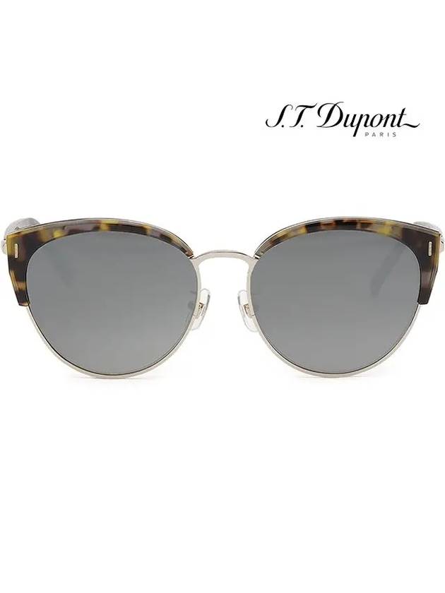 Sunglasses DP6633 3 Silver Mirror Gold Frame Retro - S.T. DUPONT - BALAAN 3