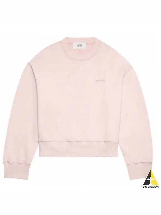 Embroided Logo Sweatshirt Pink - AMI - BALAAN 2