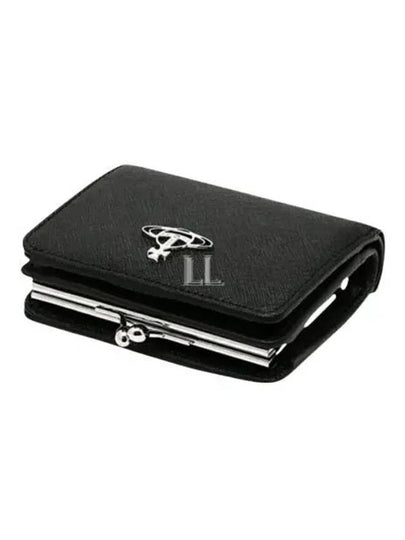 ORB Logo Half Wallet Black - VIVIENNE WESTWOOD - BALAAN 2