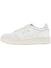 Suede Leather Low Top Sneakers White - AUTRY - BALAAN 4