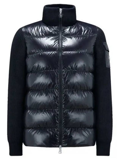 9B00020 M1131 778 Logo Patch Padded Wool Cardigan 844304 - MONCLER - BALAAN 1