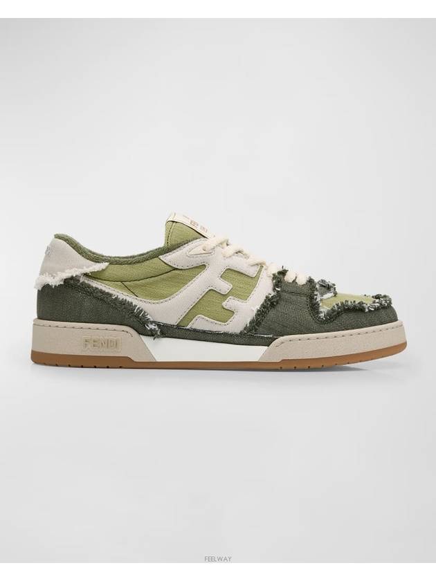 Match Low Top Sneakers Green - FENDI - BALAAN 2