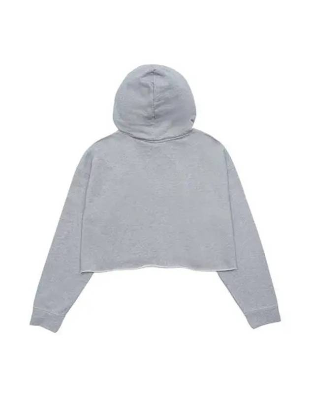 Isoli Crop Hoodie Grey - GANNI - BALAAN 3