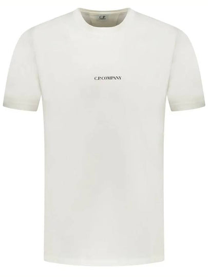 24/1 Jersey Garment Dyed Logo Short Sleeve T-Shirt White - CP COMPANY - BALAAN 2