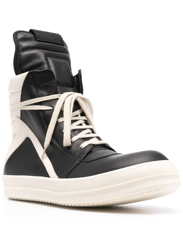 Porterville Geobasket High Top Sneakers Black Milk - RICK OWENS - BALAAN 3