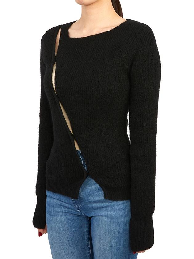 Le Mile Pau Knit Top Black - JACQUEMUS - BALAAN.