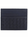 Men's Intrecciato Card Wallet Black - BOTTEGA VENETA - BALAAN 2