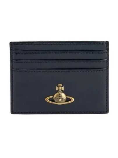 Orb Logo Leather Card Wallet Black - VIVIENNE WESTWOOD - BALAAN 2