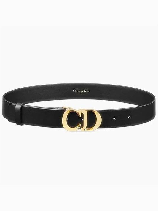 30mm Smooth Calfskin Belt Black - DIOR - BALAAN 2