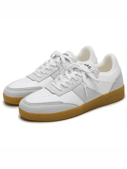 Pain Leather Low Top Sneakers White Caramel - A.P.C. - BALAAN 2