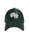 MB Corduroy Ball Cap Golf Ball Cap DGREEN - MONBIRDIE GOLF - BALAAN 3