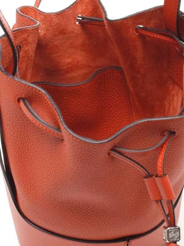 Balloon Leather Bucket Bag Orange - LOEWE - BALAAN 3