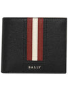 Taliky Three Stripe Bi-fold Wallet Black - BALLY - BALAAN 3