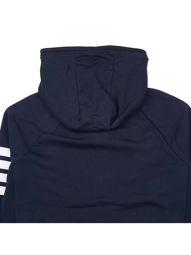 Engineered 4 Bar Diagonal Zip Up Hoodie Navy - THOM BROWNE - BALAAN 10