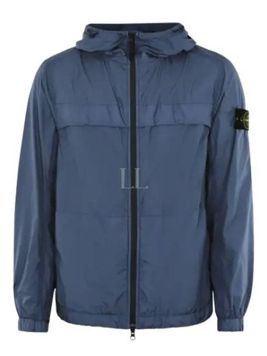Garment Dyed Crinkle Reps R-Nylon Jacket Avio Blue - STONE ISLAND - BALAAN 2