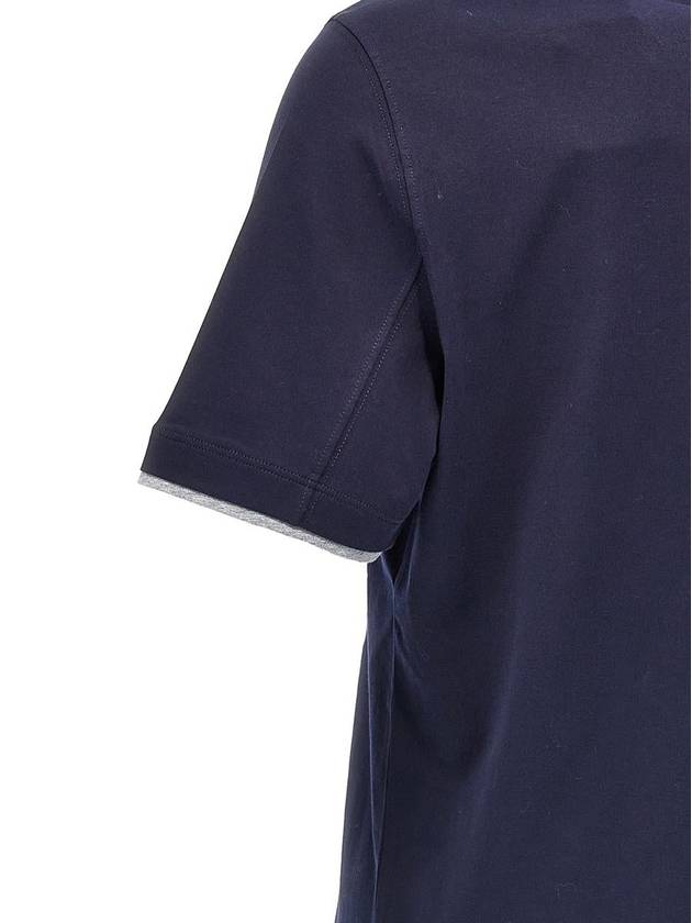 Brunello Cucinelli Logo Layered T-Shirt - BRUNELLO CUCINELLI - BALAAN 4