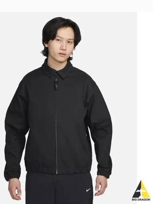 SB Woven Twill Premium Skate Zip Up Jacket Black - NIKE - BALAAN 2