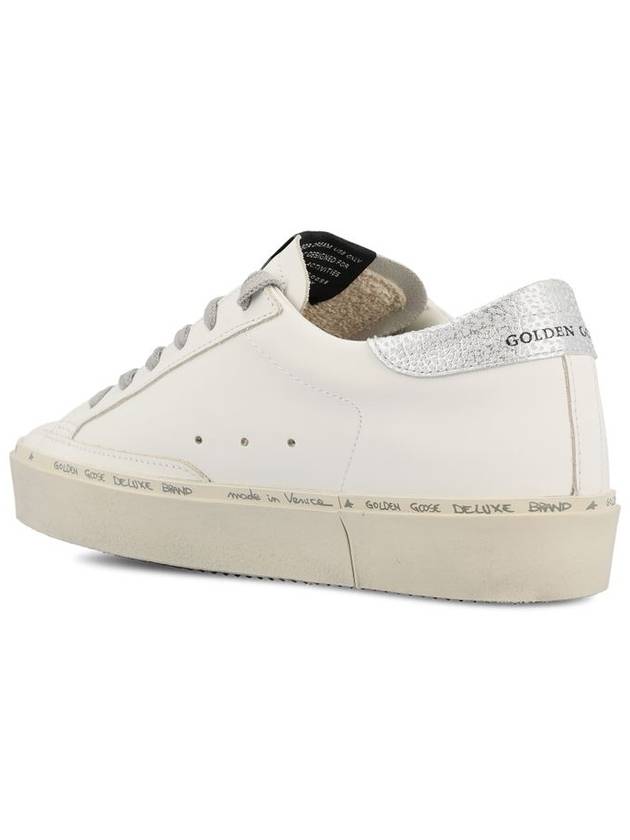 Hi Star White Metallic Silver Heel Tab Sneakers - GOLDEN GOOSE - BALAAN 4