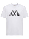 Side Three Stripes Logo Crew Neck Short Sleeve T-Shirt White - MONCLER - BALAAN 1