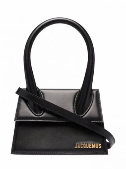 Le Chiquito Moyen Medium Leather Tote Bag Black - JACQUEMUS - BALAAN 2