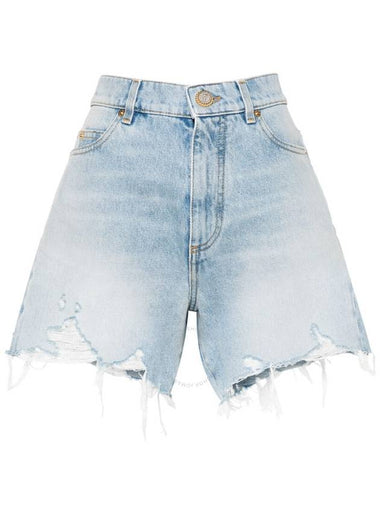 Balmain High Rise Denim Shorts Brand Size 36 US Size 4 - BALMAIN - BALAAN 1