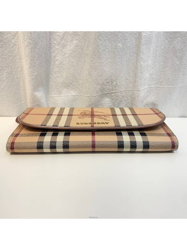 New level Haymarket check long wallet - BURBERRY - BALAAN 6